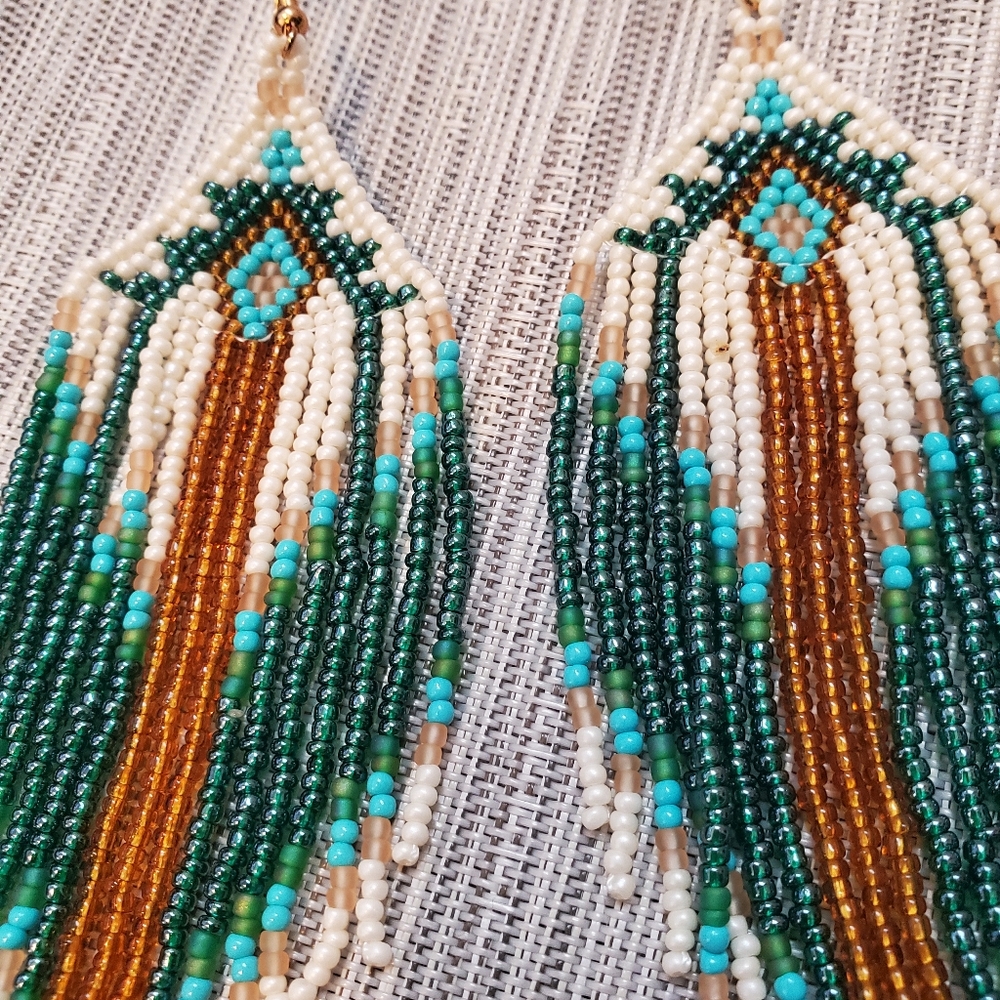 Beaded Earrings - Picture 2 of 3